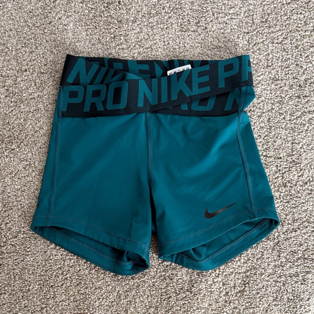 Nike Women's Teal Athletic Shorts